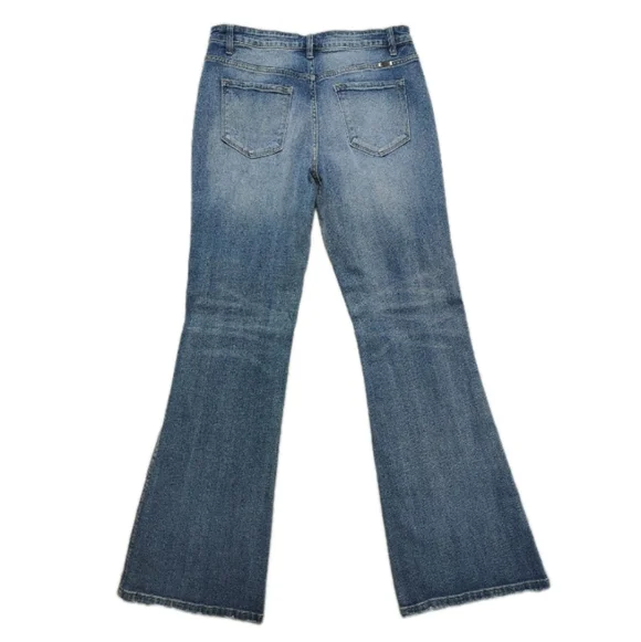 NWT KanCan Luke High Rise Flare Jeans Women's 31" Distressed Faded Stretch NEW! - Picture 8 of 10